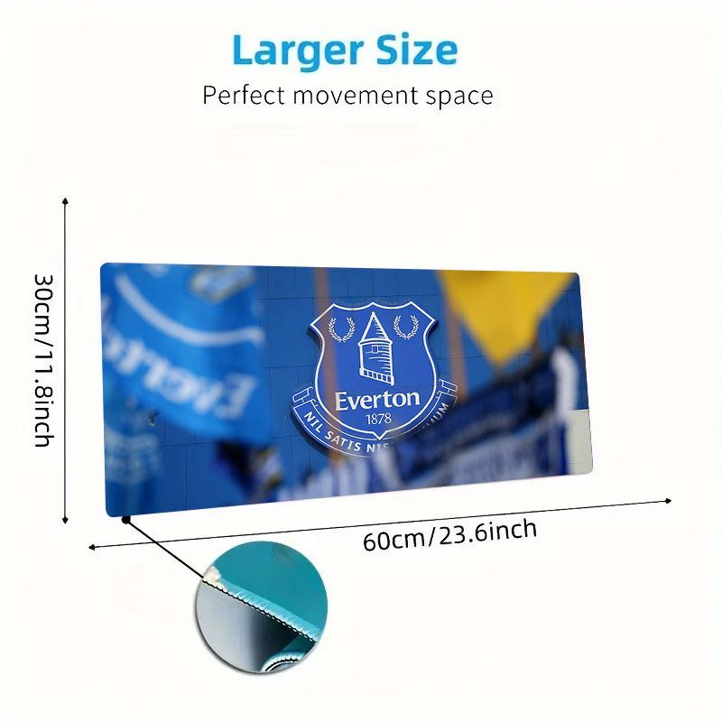 Everton Mouse Pad, Large Gaming Desk Mat, Non-slip XXL Mousepad for Laptop & Tablet, Mini PC Playmat with Stitched Edges