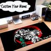 Custom Name Mouse Pad Powerful Demon Anime Mouse Pad Desk Mat, Non-Slip Rubber Backer Pad For Computer Notebook Gaming Mouse Pad Birthday Gift