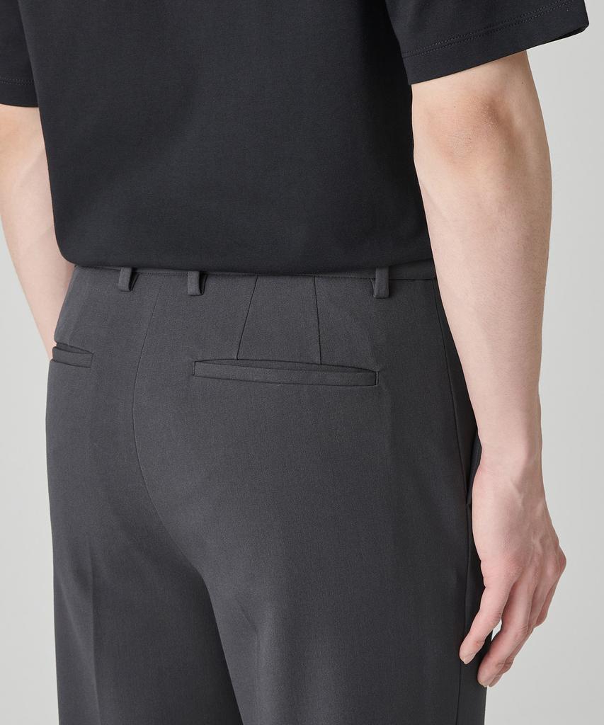 MUSINSA STANDARD Straight Hidden Banding Slacks [Gunmetal]