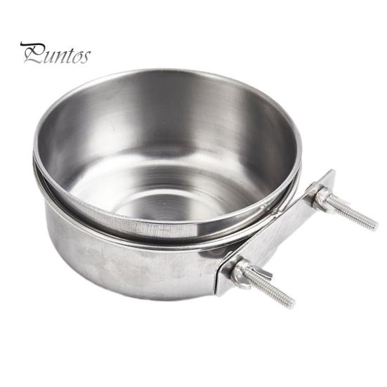 1/2 stk. Mateskål for små fuglebur med klemme i rustfritt stål Vannmatskål til kjæledyrmater Coop-tilbehør til papegøye-kakefugl-ara dvergpapegøyer