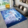 Cartoon Frozen Elsa Princess Girl Carpet Rug for Playroom Bedroom Living Room Sofa Home Decor,kid Area Rug Non-slip Floor Mat