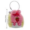 Stuffed Swiss Roll Pendant Animal Cartoon Plush Keychain Plush Swiss Roll Keychain  Festive Decor