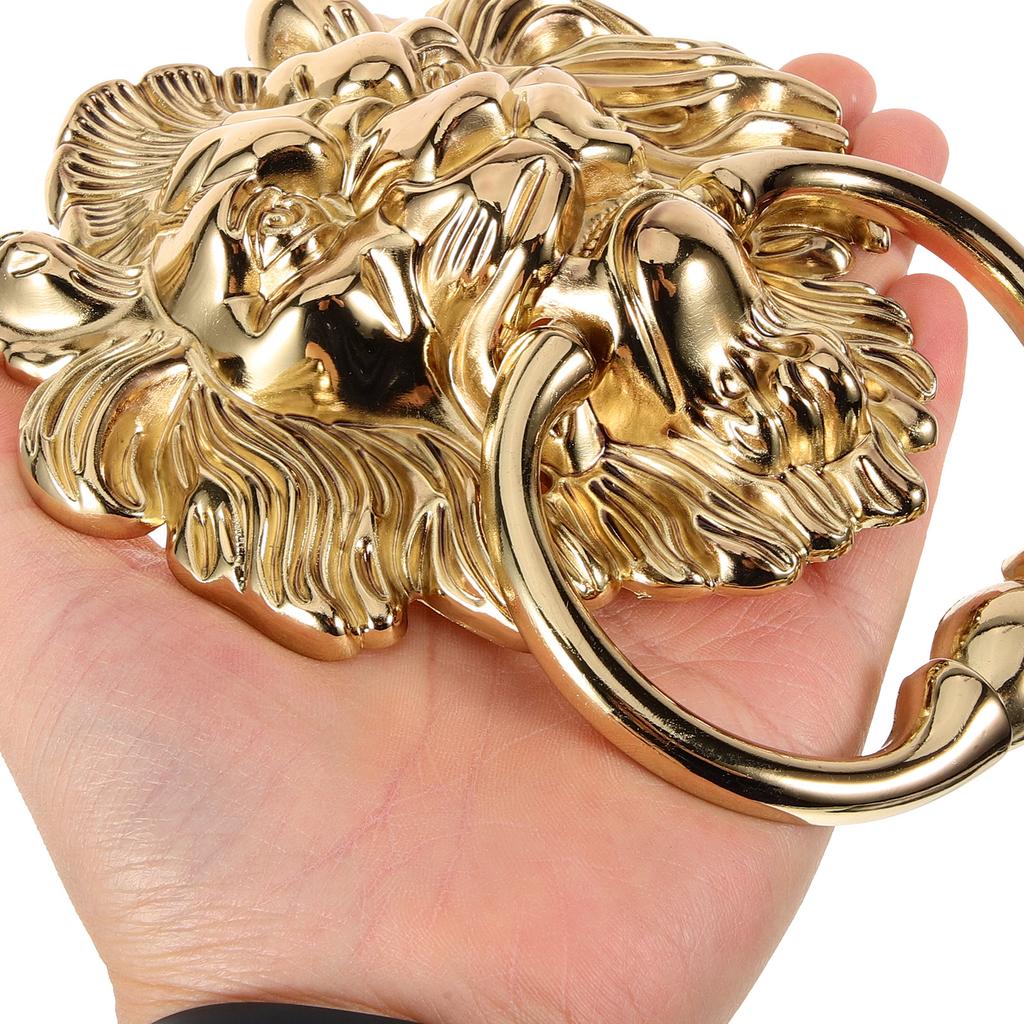 Leeuwenkop Trekgrepen Deurhandgrepen Goud Zinklegering Voordeur Klophamer Metalen Deurtrekkers Handgrepen Decoratie Hardware