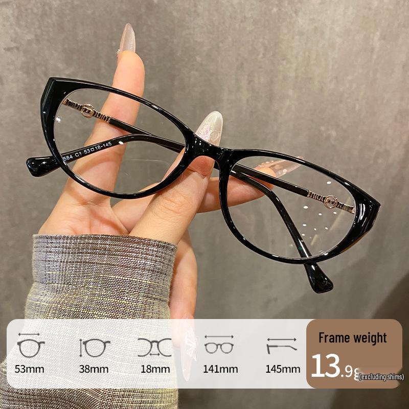 

Women s Ultra-Light Retro Tortoiseshell Cat-Eye Glasses Frames - 3D Face Sculpting, Comfortable Myopia Design.