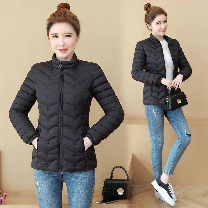 Jachetă din bumbac, scurtă, iarnă, nouă, scurtă, ușoară, subțire, jachetă din bumbac, mare, stil străin Jachetă mică din bumbac