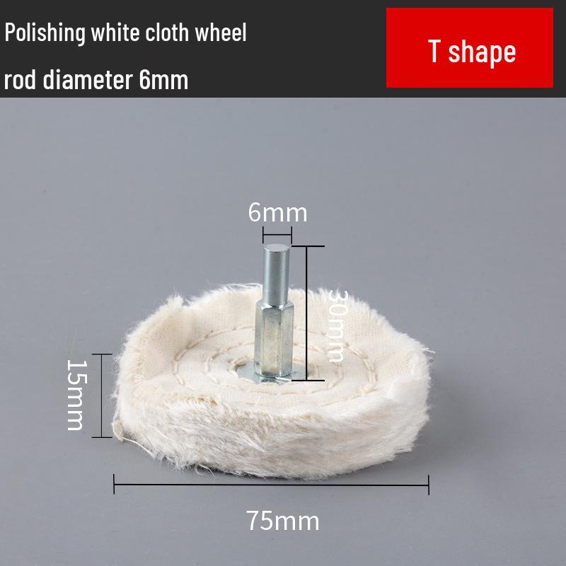 6-Piece Polishing Flap Wheel and Wax Set for Metal Grinding