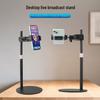Adjustable Desktop Gimbal Boom Arm Stand for Dual Phone Live Streaming