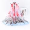 New Chiffon Scarves Women Summer Silk Scarf Chiffon Thin Shawls And Wraps Foulard Flower