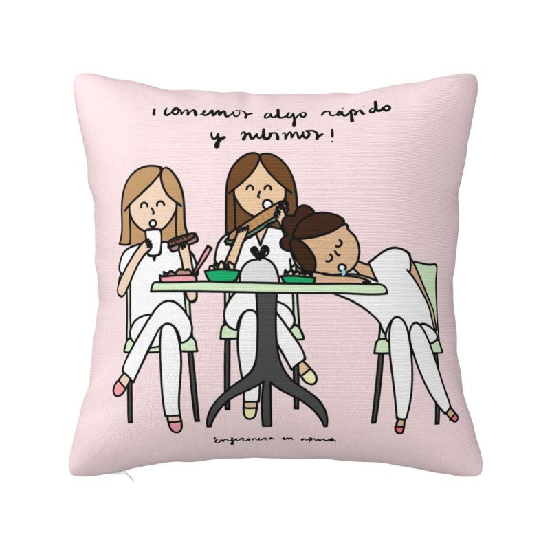 Enfermera En Apuros Doctor Nurse Medical Throw Pillow Case Bedroom Decoration Sofa Cushion Cover Polyester Soft Pillowcase