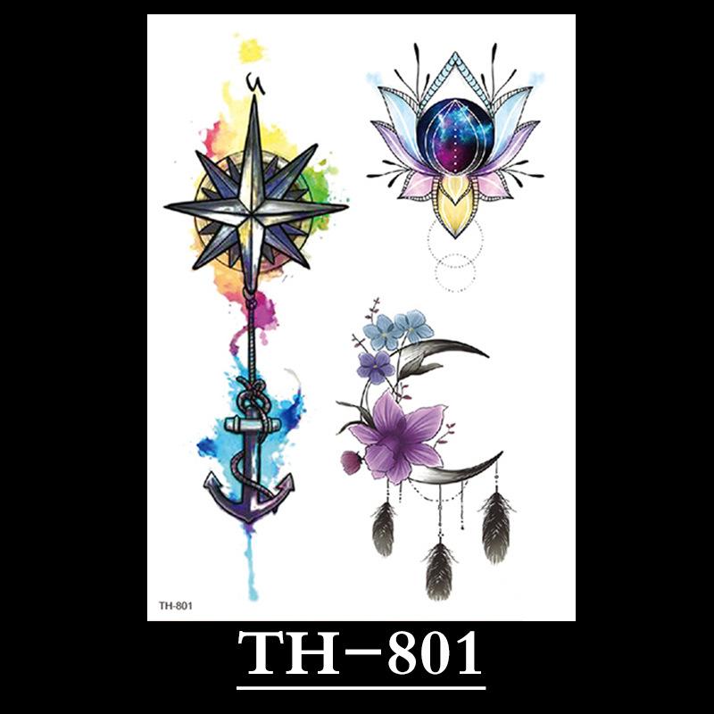 Flower Tattoo Sticker, Small Flower Tattoo Sticker, Tattoo Sticker Waterproof And Sweat-Proof Tattoo