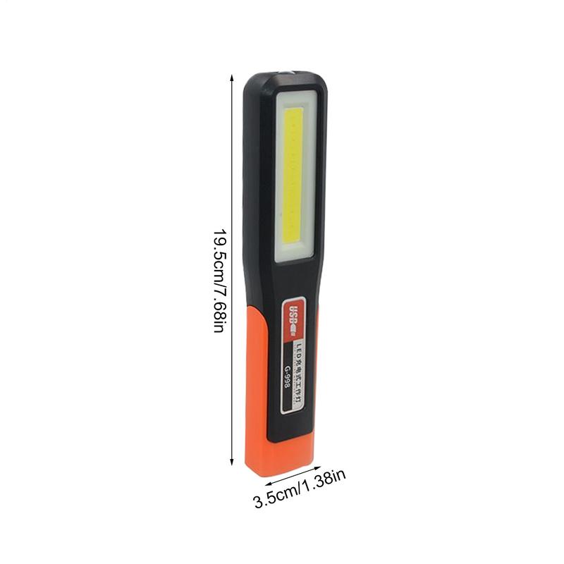 COB LED Work Light Car Garage Lamp USB Rechargeable Flashlight Magnetic Torch Emergency Light Warning Light with 7 Modes