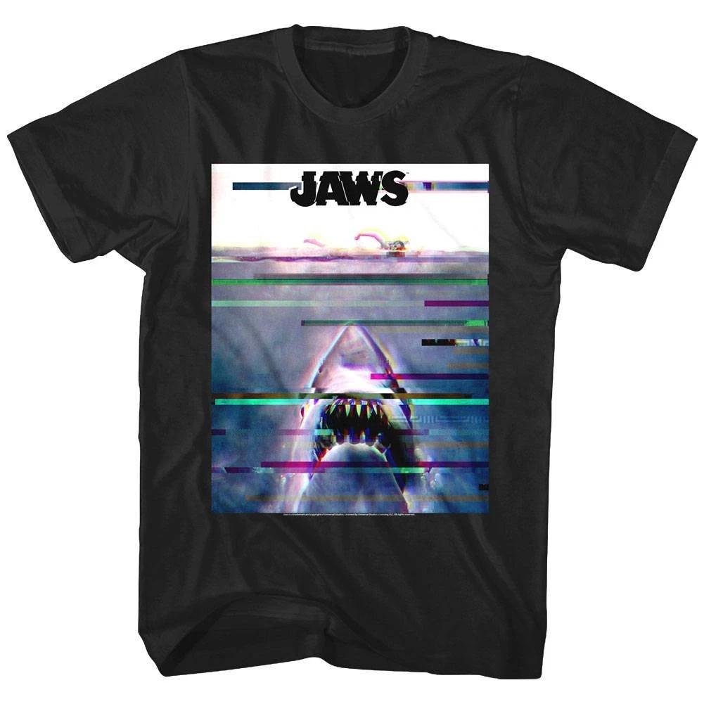 

Jaws Movie Glitch Men s T Shirt 2XL