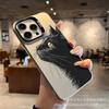 Cute cat applies to Apple 15 colored silver iPhone14promax creative 13/11 matte 16 protective case 17