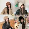 Vintage Octagonal Hat With Wide Brim For Winter Street Style And Warmth