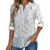 2025 Trendiger europäischer & amerikanischer Stil Vielseitiges weißes 3D-Druck Langarmshirt