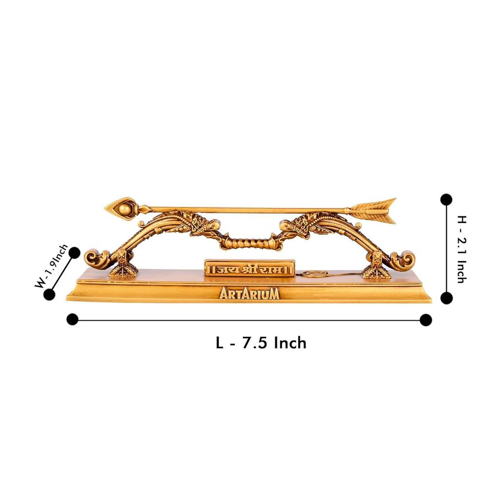 Jai Shree Ram Dhanush Statue Showpiece Figure for Car Dashboard Home Decor Office Decor and Pooja Room (Ram Dhanush )