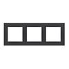 3-fold Frame - Universal Horizontal and Vertical, Matt Black, SIMON10