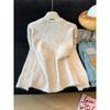 Women's 3D Flower Knit Cardigan - Soft, Versatile, Hollow Out Sweater for Autumn/Winter 2026