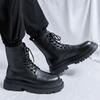 2025 autumn and winter Martin boots men's British wind locomotive leather boots high-top leather shoes platform tooling boots 56735-R