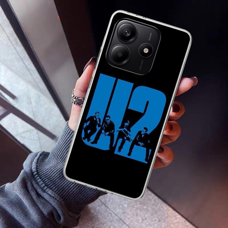Band U-U2 Rock Phone Case For Xiaomi Redmi Note 15 14 14S 13 12S 12 Pro Plus 11S 11 10S 10 4G Cover 11E 11T 5G Print Fundas Redm
