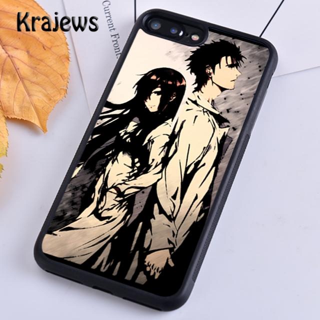 Krajews Steins Gate Anime Soft Phone Case Cover For iPhone 14 5 SE 6s 7 8 Plus XR XS 11 12 13 Pro Max Samsung S21 S22ultra Plus