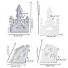 Castle House Candle Holder Silicone Molds Gypsum Molds Candlesticks Resins Molds