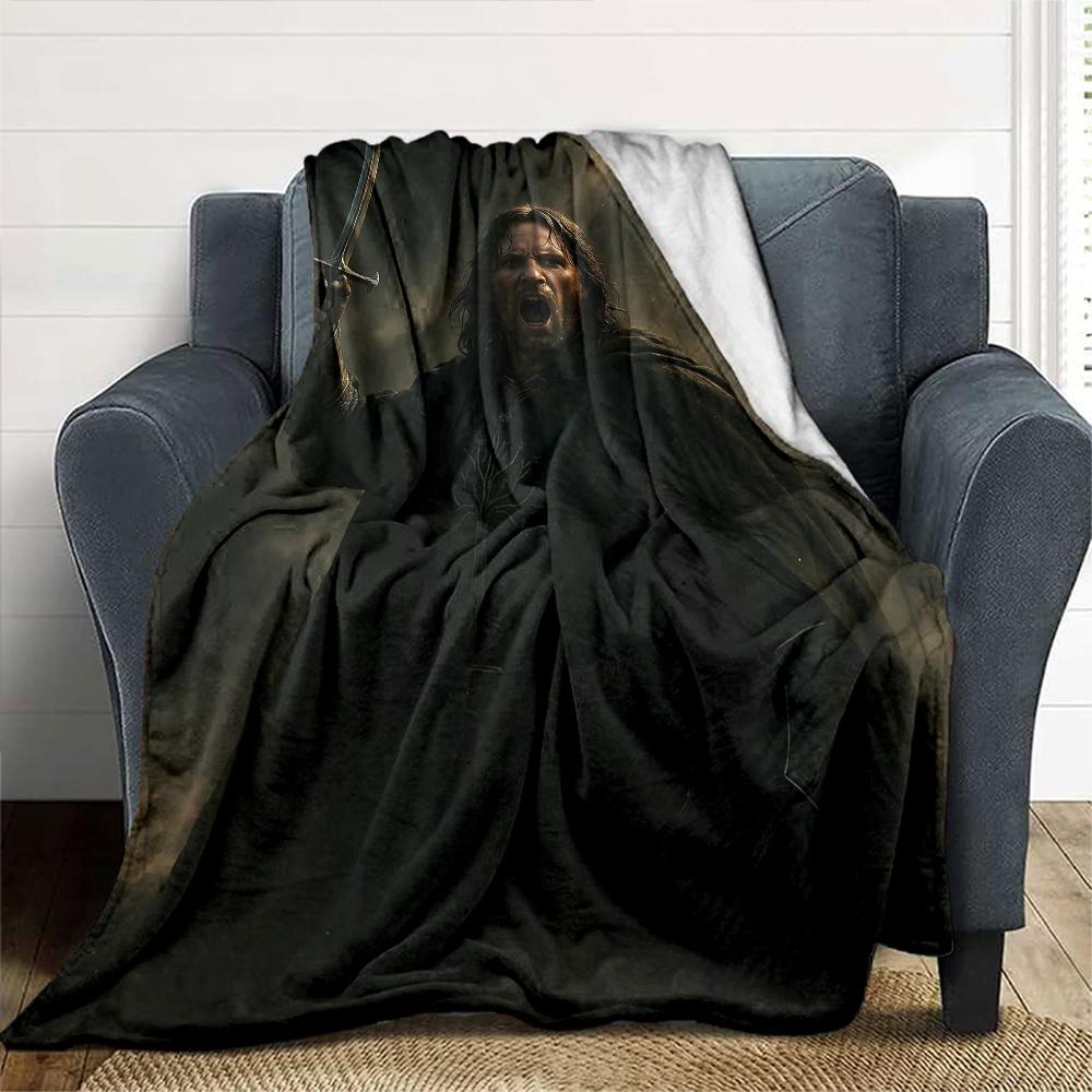 1pc tree of gondor Flannel Blanket Soft Warm Throw for Home, Office, Travel, All-Season Cozy Bedding GiftL1222