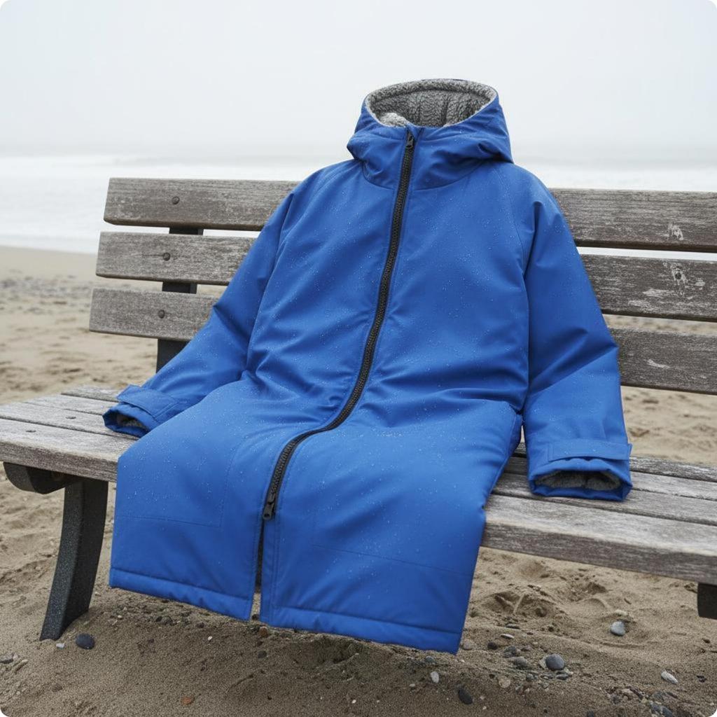 Hooded Changing Robe Warm Surf Poncho Thick Windproof