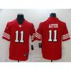 Mens NFL San Francisco 49ers Embroidered Football Jersey Short Sleeve Sport T-Shirt Fans Casual Wear