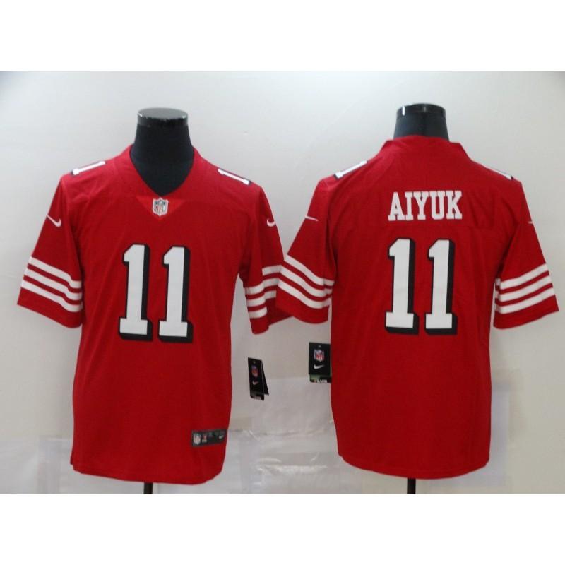 Mens NFL San Francisco 49ers Embroidered Football Jersey Short Sleeve Sport T-Shirt Fans Casual Wear