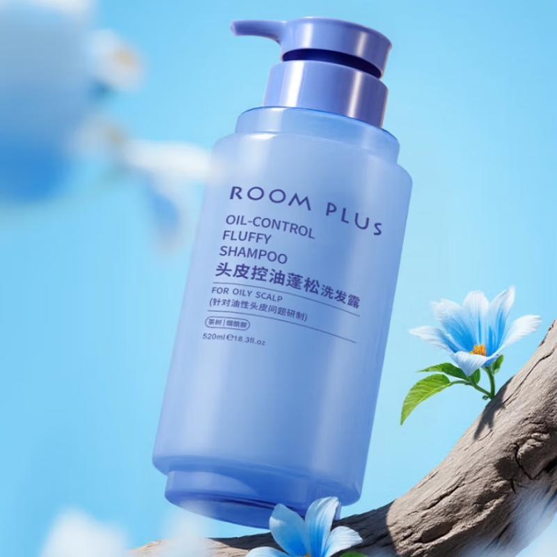 room plus Scalp Oil Control Volumizing Shampoo