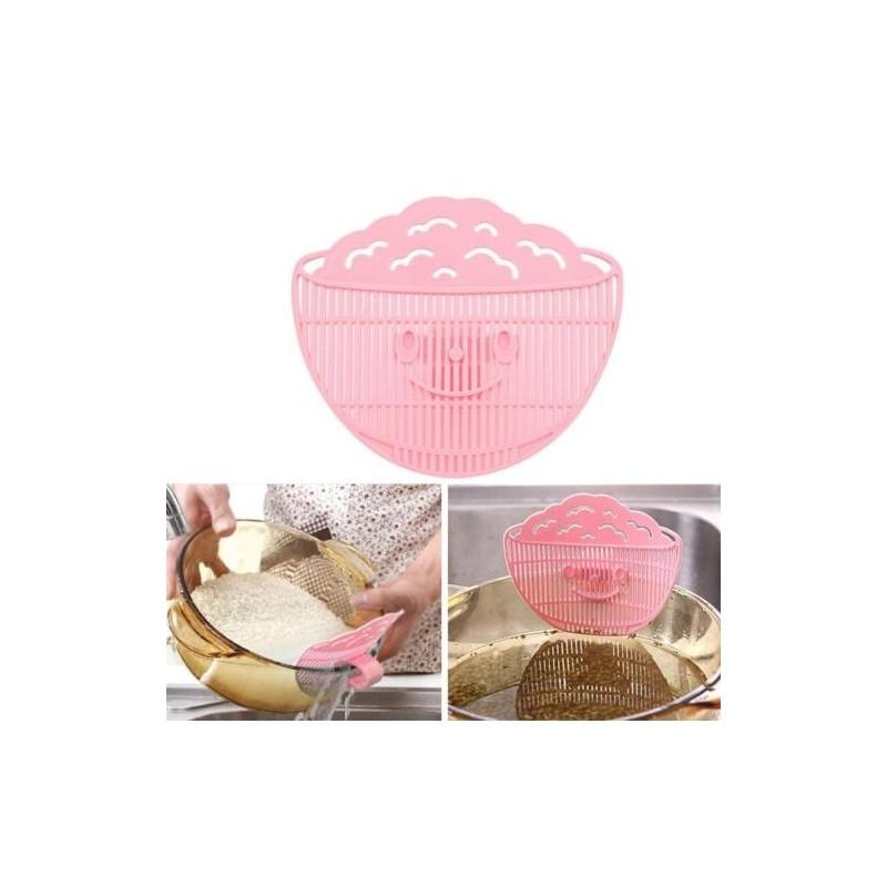 Creative Smile Food Filter With Clamp For Fruits Vegetables Grain Washing And Draining