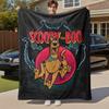 1pc Scooby-Doo Mystery Ghost Outdoor Blanket - Throw Blanket, Soft , Flannel Blankets, Living Room, Travel, Camping-1102154