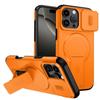 Case for iPhone 16 Pro 15 14 13 12 11 Pro Max Plus Armor Shockproof Magnetic Bracket Lens Push Window Protection Magsafe Cover