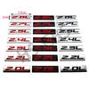 3D Metal 2.0L 2.2L 2.3L 2.4L 2.5L 2.6L 2.7L 2.8L Car Engine Displacement Badge Rear Trunk Emblem Stickers Decorative Accessories