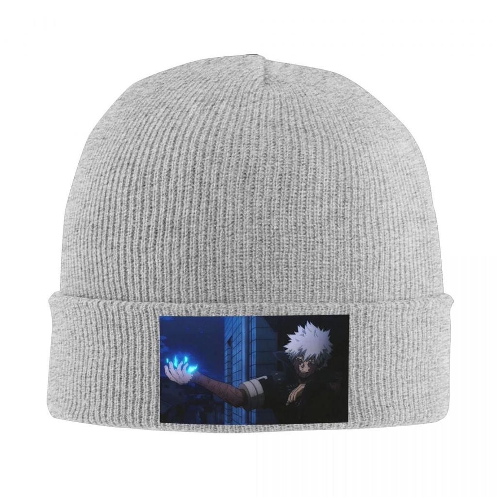 My Hero Academia Dabi Anime Manga MHA Blueflame Knitted Cap Hip Hop Bonnet Hat Autumn Winter Outdoor Beanies Hats for Adult