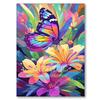 Vibrant Floral Diamond Painting Full Square Round Diamond Mosaic Embroidery Cross Stitch Kit DIY Home Decor Art Craft Gift