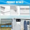 RV Vent Cover - Camper Exhaust Vent with Locking Damper White