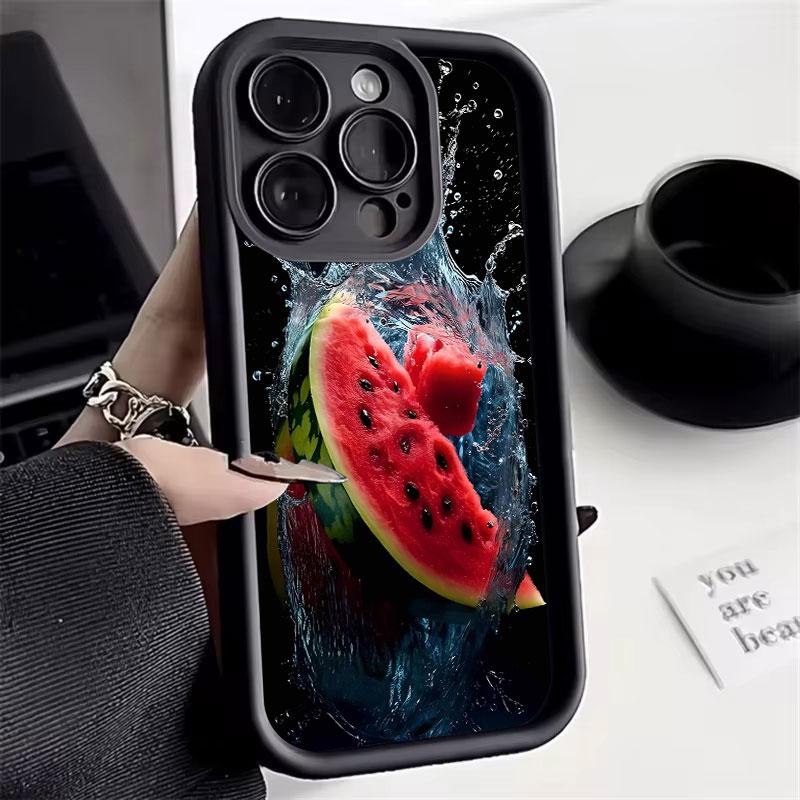 Refreshing and Delicious Watermelon Phone Case For IPhone 16 15 14 11 13 12Pro Max 7 8Plus X XR XS SE Soft Shockproof Back Cover
