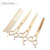 26x16x3.8cm 8'' Pro Pet Grooming Scissors Dog Cat Puppy Hair Cutting Thinning Comb Shear Kit