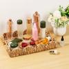 Multipurpose Woven Seagrass Basket for Home Decor, Rattan Basket, Storage Tray for Bread Fruit Vegetables Display Rattan Basket