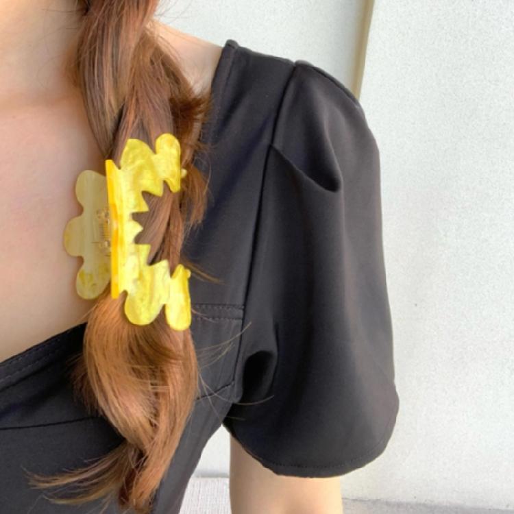 Non-Slip Hair Claws Colourful Flower Jaw Clips Ponytail Catch Barrette Hairpins