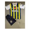 Otoko Fnerbahee 23/24 Season Yellow Navy Blue 5 Star 4 Piece Set Kids Football Jersey Navy Blue Shorts