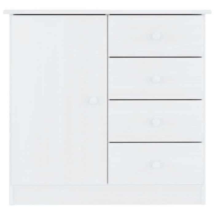 VidaXL Buffet ALTA White 77x35x73 Cm Solid Pine Wood 353944