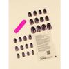 Brown Nails Press On White Polka Dot False Nails Short Fake Nails Oval Shape Press On Nails Manicure Set Includes 1sheet Adhesive Tabs & 1pc Mini File