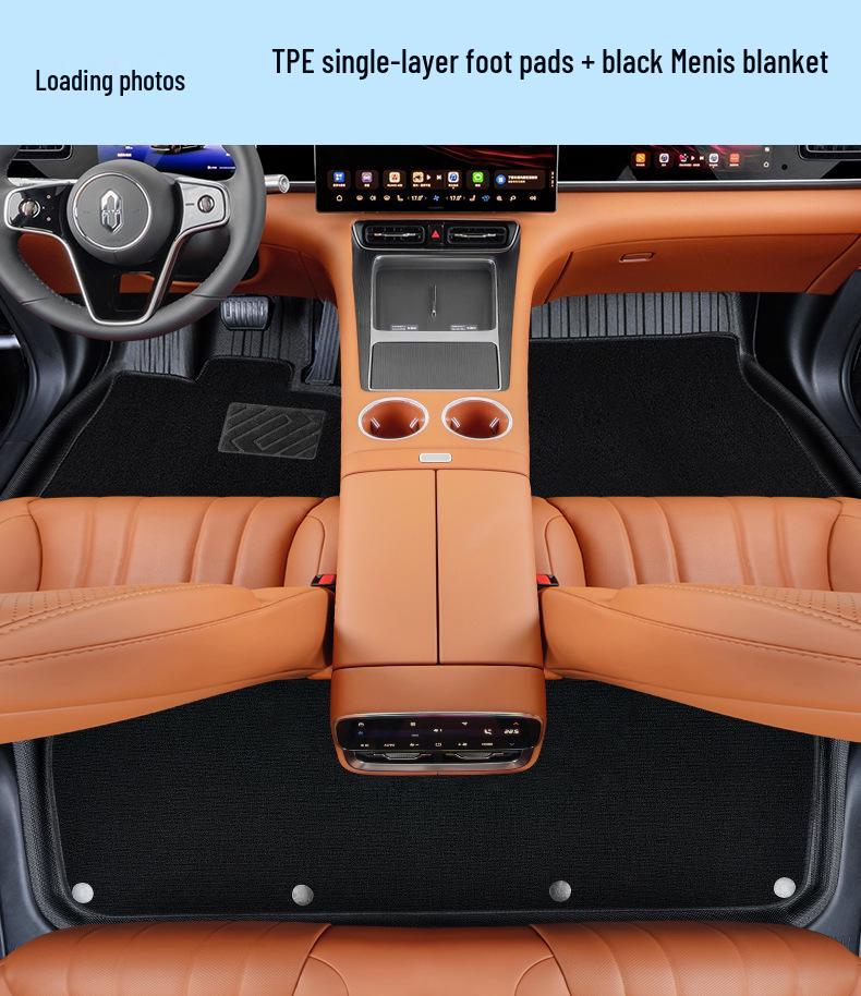 25-Model Double-Layer TPE Floor Mats for AITO M7, Car-Specific Original Color