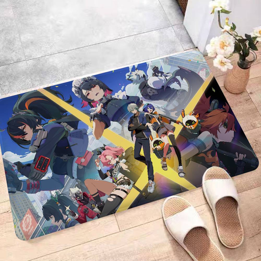 Game Zenless Zone Zero Floor Mat Cheaper Anti-slip Modern Living Room Balcony Printed Bedside Mats