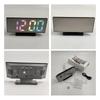 Spot new color display mirror large screen LED electronic clock multi-function digital alarm clock