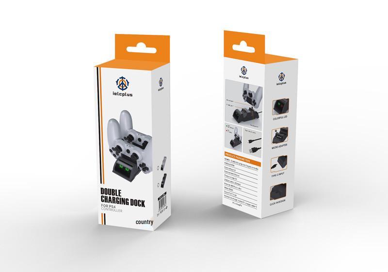 PS4 Wireless Controller Charging Dock - Dual Base for PS4/PS4 Pro/Slim