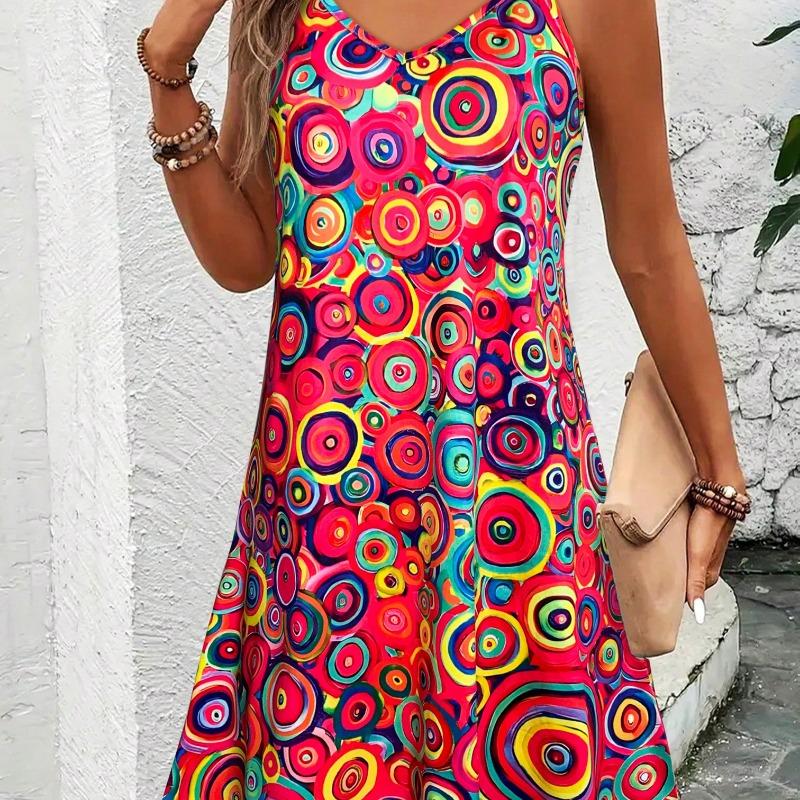 New spring and summer printed strapless women's dress